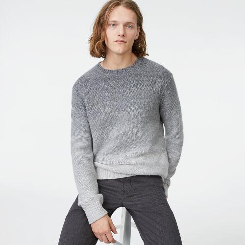 Club Monaco Color Grey Cashmere Gradient Crew