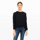 Club Monaco Color Blue Vandary Ruffle-back Sweater