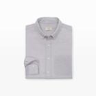 Club Monaco Color Grey Slim Crosshatch Shirt