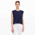 Club Monaco Color Maritime Blue Multi Krystynn Sleeveless Tee