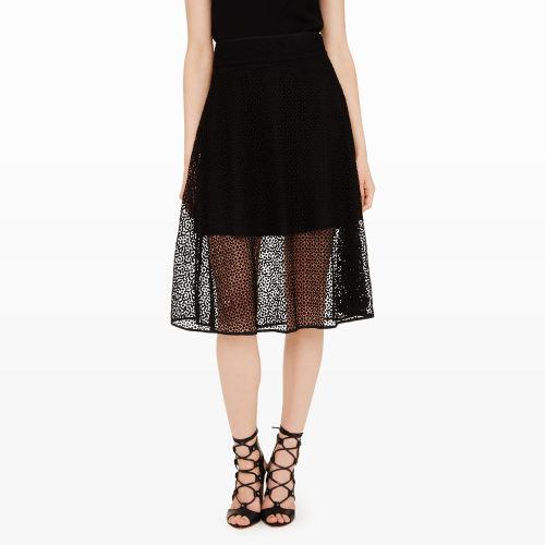 Club Monaco Color Black Stormie Lace Skirt