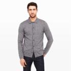 Club Monaco Color Black/white Marl Cotton Silk Polo