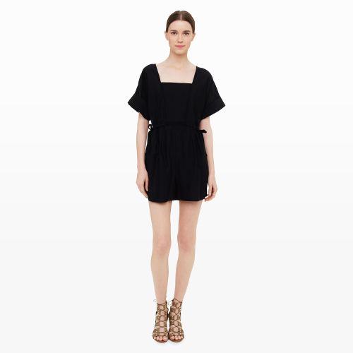 Club Monaco Collection Color Black Palmisa Side-tie Romper