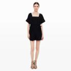 Club Monaco Collection Color Black Palmisa Side-tie Romper