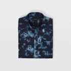 Club Monaco Blue Multi Slim Floral Shirt