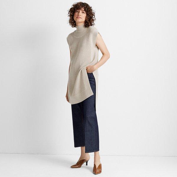 Club Monaco Oat Merino Wool Tunic Sweater