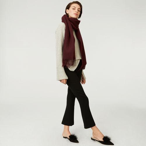 Club Monaco Color Blue Thisbee Houndstooth Scarf