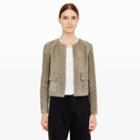 Club Monaco Collection Color Light Loden Zandra Suede Jacket