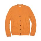 Club Monaco Color Orange Cashmere Cardigan In Size Xl
