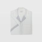 Club Monaco Color White Camp Collar Linen Shirt