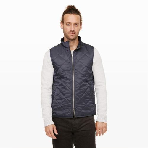 Club Monaco Color Grey Diamond Quilted Vest