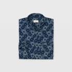 Club Monaco Color Blue Slim Bd Coral Shirt