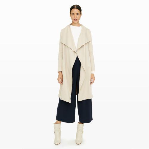 Club Monaco Color Nude Gideon Soft Trench In Size Xs