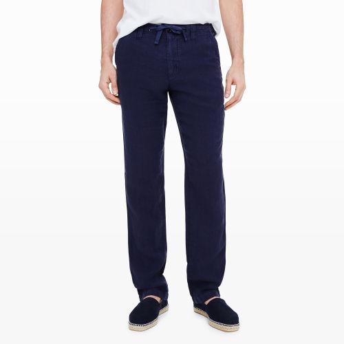 Club Monaco Color Blue Hartford Relaxed Linen Pant