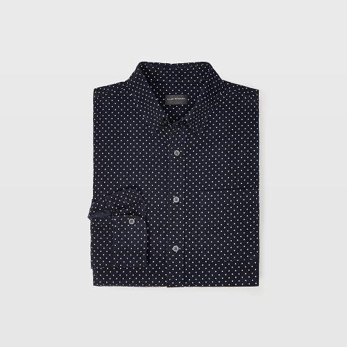 Club Monaco Slim Corduroy Dot Shirt