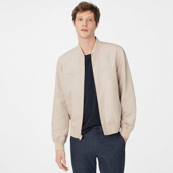 Club Monaco Sandstone Bomber Jacket
