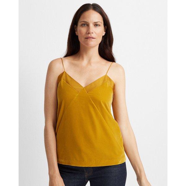 Club Monaco Marigold Velvet Combo Cami