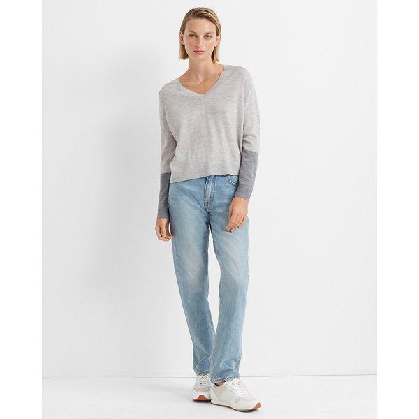 Club Monaco Light Grey Zaydie Merino Wool Sweater