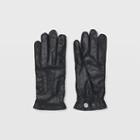 Gl Color Black Refined Leather Glove