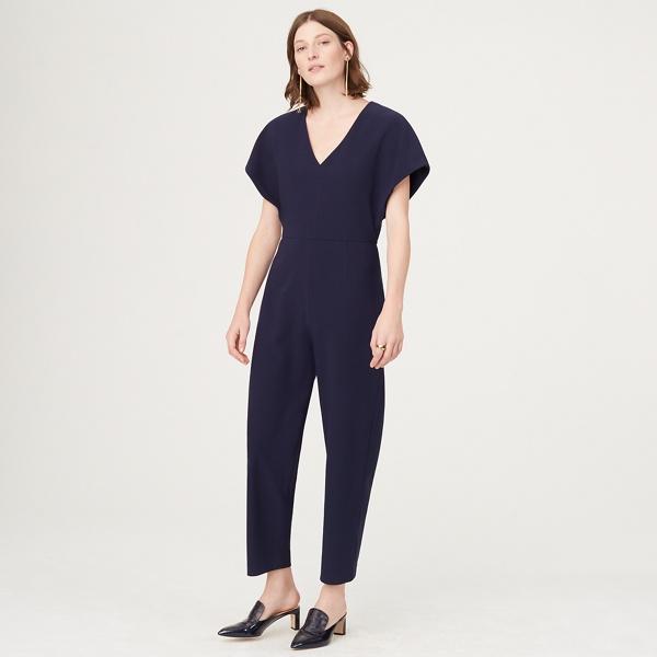 Club Monaco Aviator Navy Janah Jumpsuit