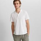 Club Monaco Blanc De Blanc Split Neck Polo