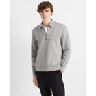 Club Monaco Grey Zip Mock Sweatshirt