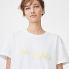 Club Monaco Jasmine Cream Su Vida Tee