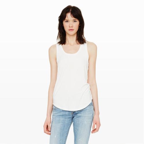 Club Monaco Color White Marcy Tank In Size L