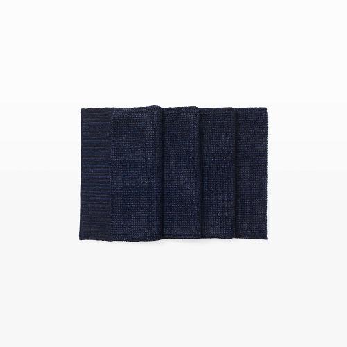 Club Monaco Color Blue/black Plaited Cashmere Scarf