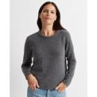 Club Monaco Medium Heather Grey Bubble Crewneck Sweater