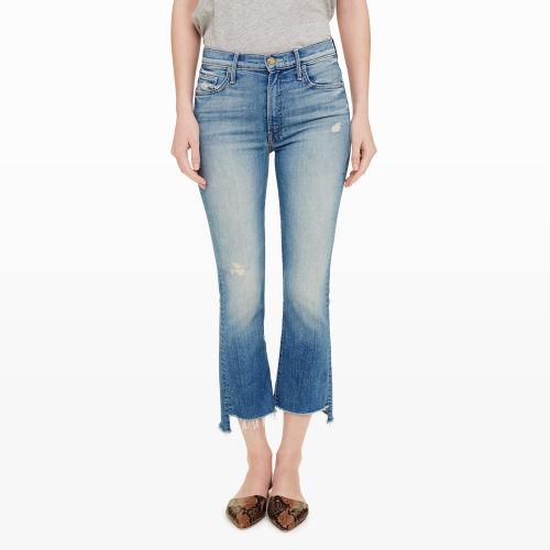 Mother Mother Insider Crop Step Fray