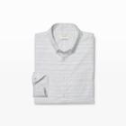 Club Monaco Color Grey Slim Faded Stripe Shirt