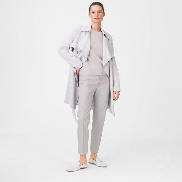 Club Monaco Pale Grey Claudine Trench