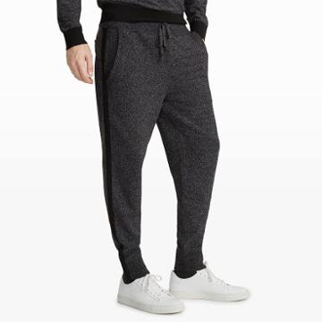 Club Monaco Color Black Milano Trim Sweatpant