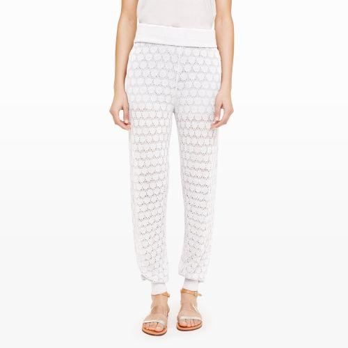Club Monaco Color White Kiona Crochet Pant