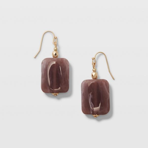 Club Monaco Square Pendant Earring