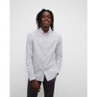 Club Monaco Long Sleeve Mix Stripe Oxford Shirt