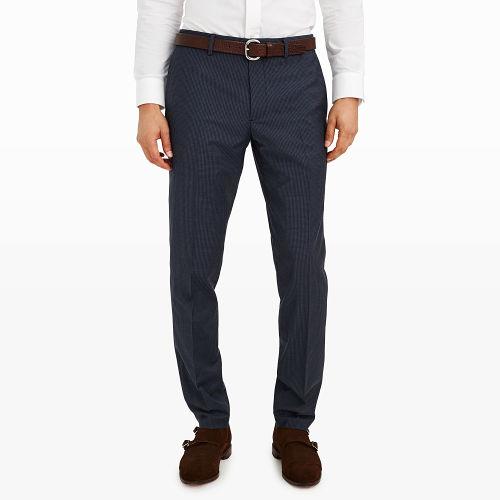Club Monaco Color Blue Sutton Check Dress Trouser