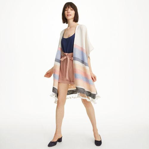 Club Monaco Color Multi Stripe Viktoriah Cardigan