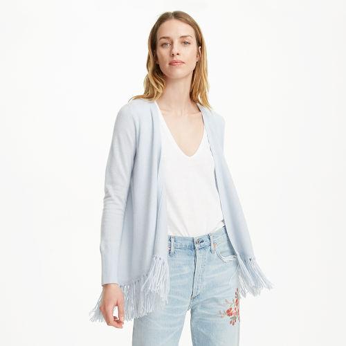 Club Monaco Color Blue Lauren Cashmere Cardigan