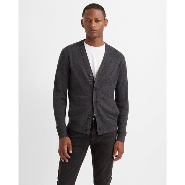 Club Monaco Charcoal Merino Cardigan
