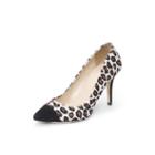 Club Monaco Color Black April Leopard Calf Hair Pump