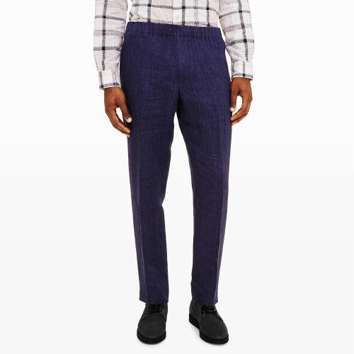 Club Monaco Color Blue Elastic Waist Dlav Trouser