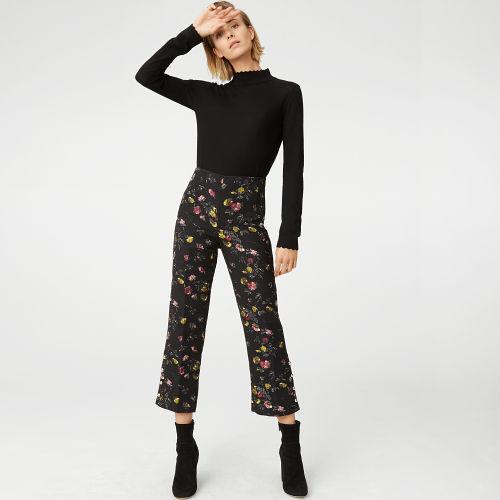 Club Monaco Color Black Linzee Crop Flare Pant