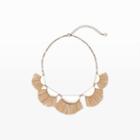 Club Monaco Raffia Statement Necklace