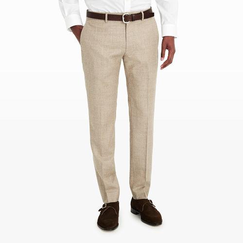 Club Monaco Color Brown Sutton Wool Melange Pant