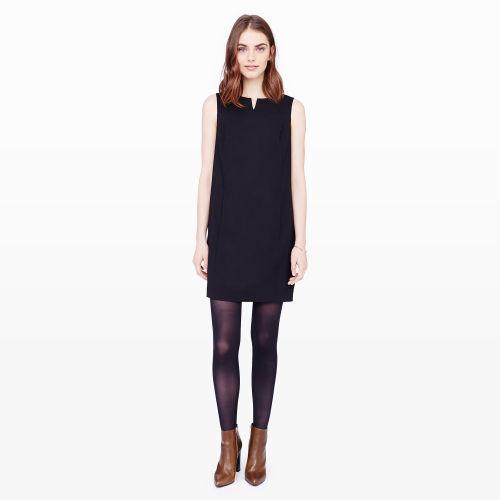 Club Monaco Color Black Patricia Wool Shift Dress In Size 0