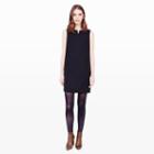 Club Monaco Color Black Patricia Wool Shift Dress In Size 0