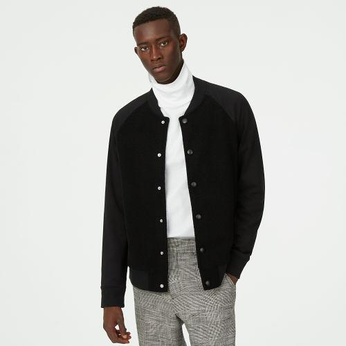 Club Monaco Color Black Boucl Bomber