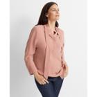 Club Monaco Himalayan Salt Tie Neck Top